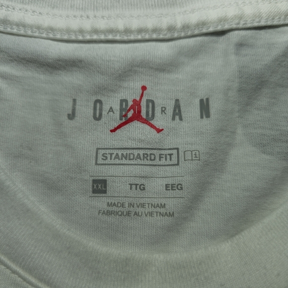 Jordan JDN AIR Stretch Short-Sleeve T-Shirt Men's Size  XXL White - Picture 8 of 14